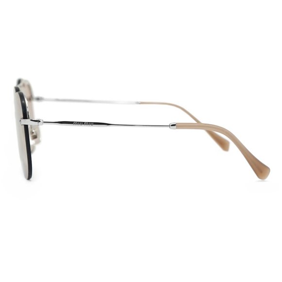 Miu Miu Light Brown Aviator Sunglasses main image 4